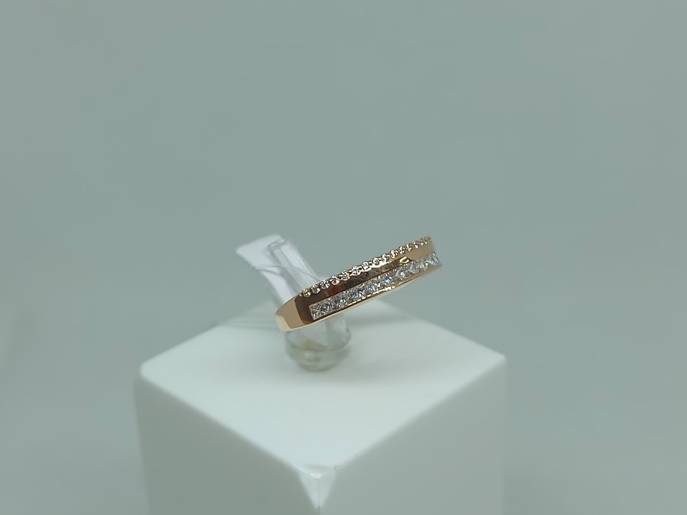 КОЛЬЦО С КАМНЯМИ (Au 585)