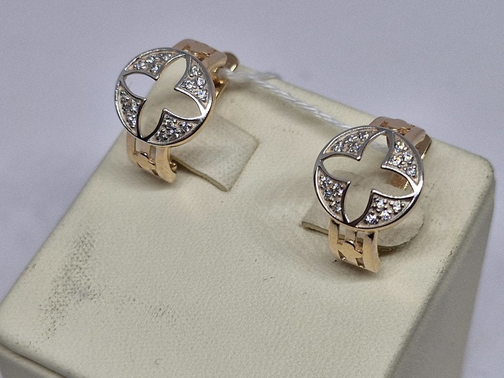 СЕРЬГИ С КАМНЯМИ (Au 585)