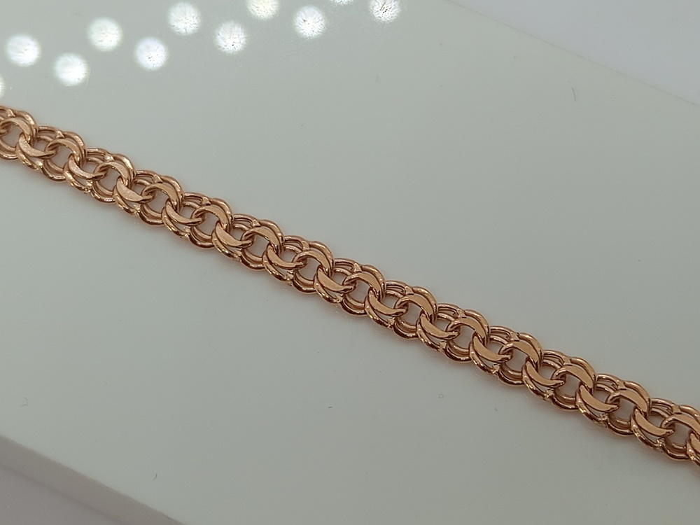 670006022 БРАСЛЕТ ПУСТОТЕЛЫЙ Бисмарк (Au 585)