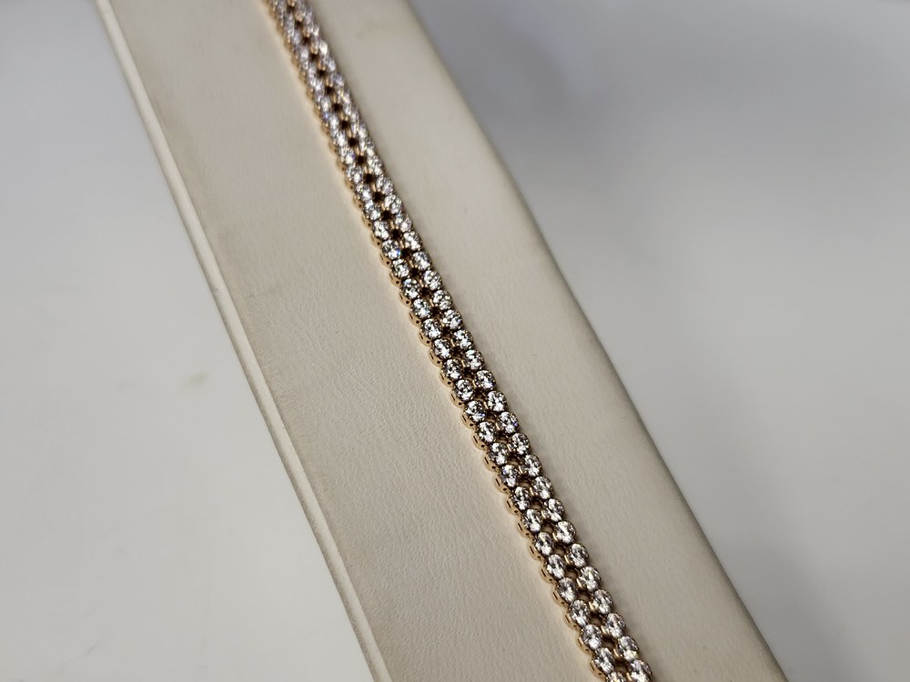 Б585 БРАСЛЕТ С КАМНЯМИ (Au 585)