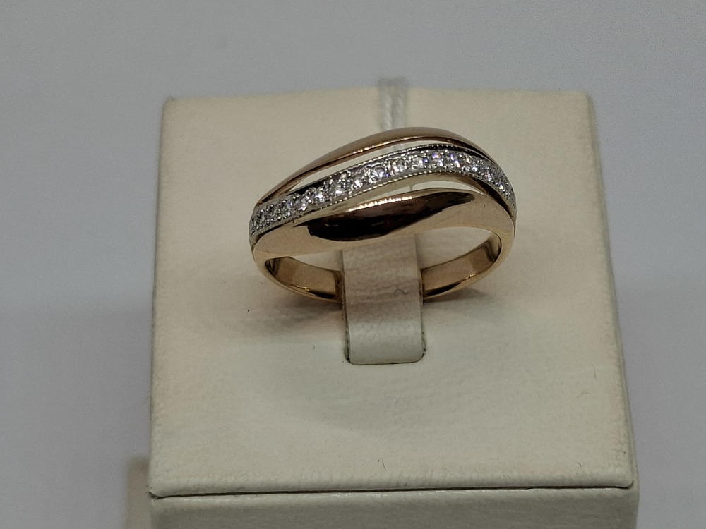 КОЛКМИ585 КОЛЬЦО С КАМНЯМИ (Au 585)
