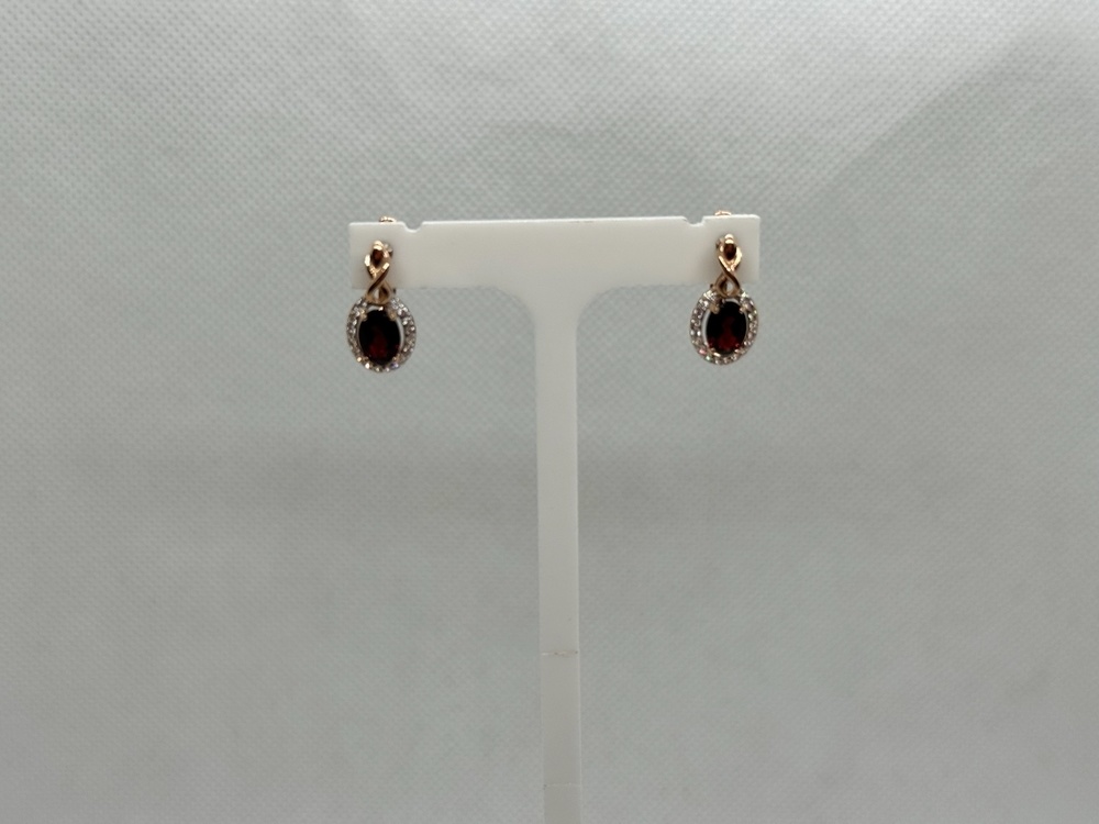 СКМИ585 СЕРЬГИ С КАМНЯМИ (Au 585)