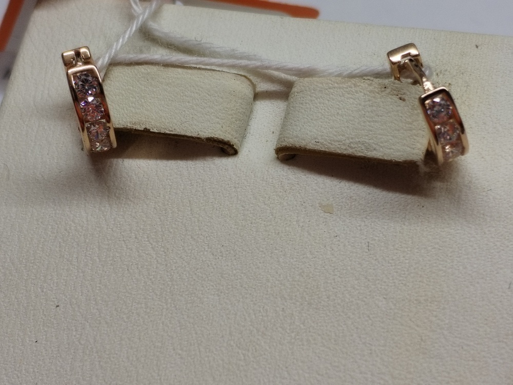 СКМИ585 СЕРЬГИ С КАМНЯМИ (Au 585)