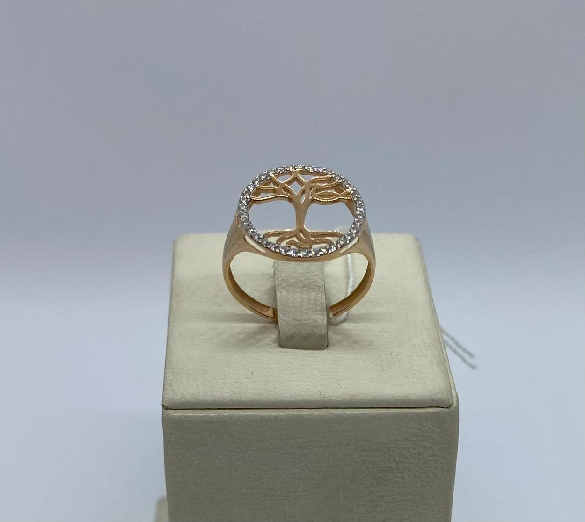 КОЛЬЦО С КАМНЯМИ (Au 585)