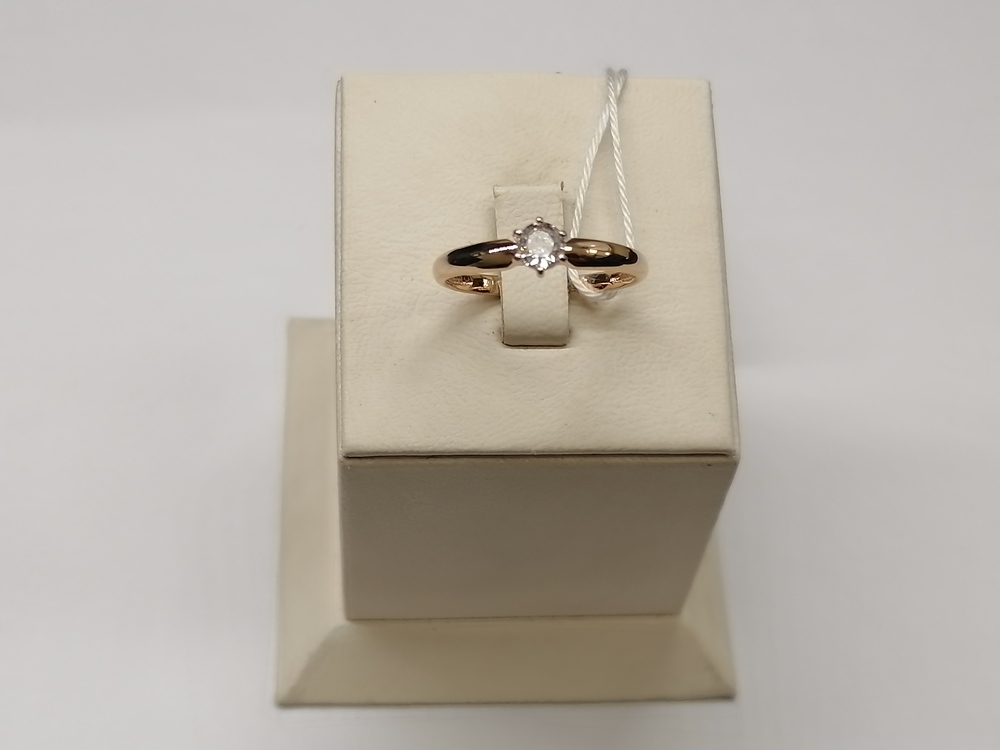 КОЛКМ585 КОЛЬЦО С КАМНЕМ (Au 585)