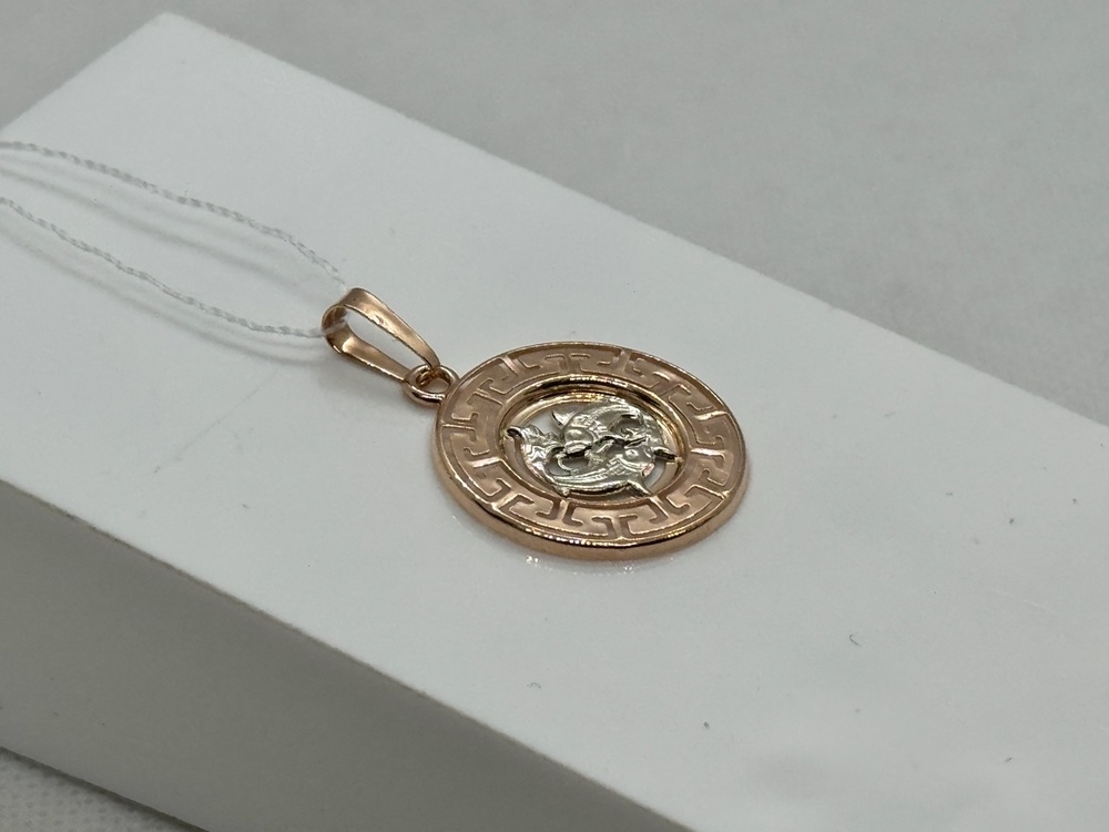 ПОДВЕСКА ЗНАК ЗОДИАКА РЫБЫ (Au 585)