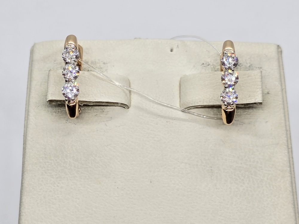 СЕРЬГИ С КАМНЯМИ (Au 585)