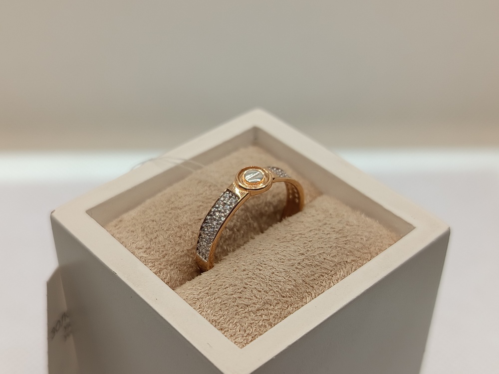 КОЛЬЦО С КАМНЯМИ (Au 585)