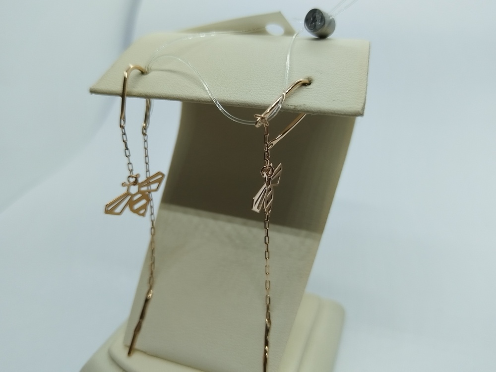 СЕРЬГИ ПРОДЕВКИ без камня (Au 585)