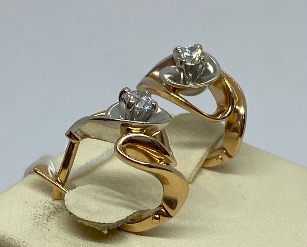 СЕРЬГИ БРИЛЛИАНТ (Au 585)