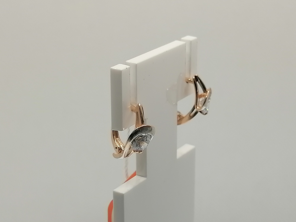 СЕРЬГИ С КАМНЕМ (Au 585)