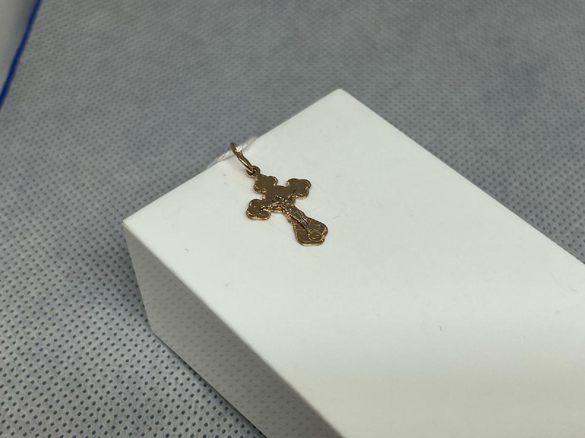 ПОДКБК585 ПОДВЕСКА КРЕСТ БЕЗ КАМНЯ (Au 585)