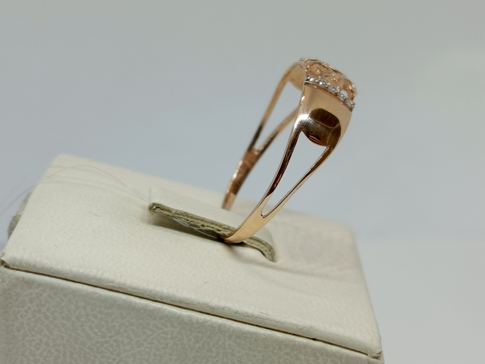 КОЛЬЦО С КАМНЯМИ (Au 585)