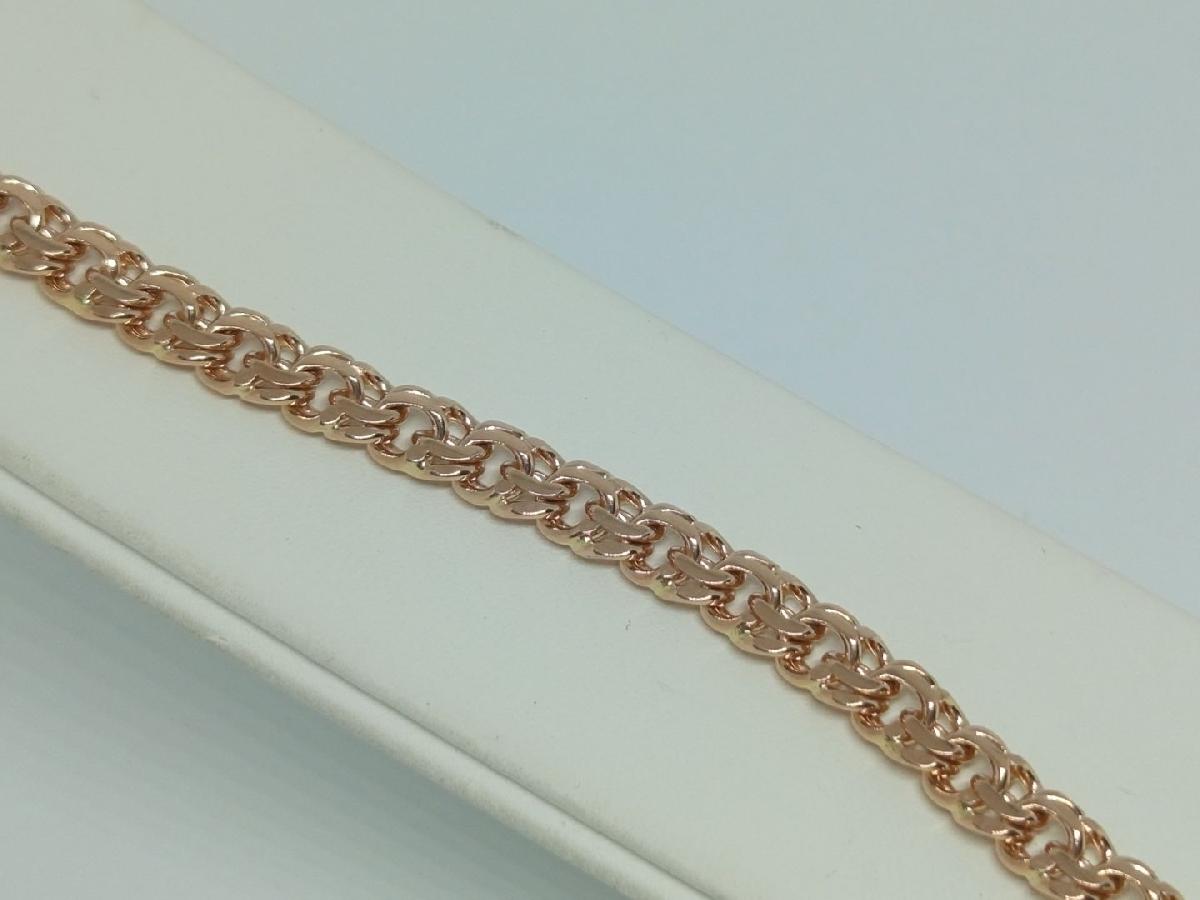 БЛБ585 БРАСЛЕТ ПОЛНОВЕСНЫЙ Бисмарк (Au 585)