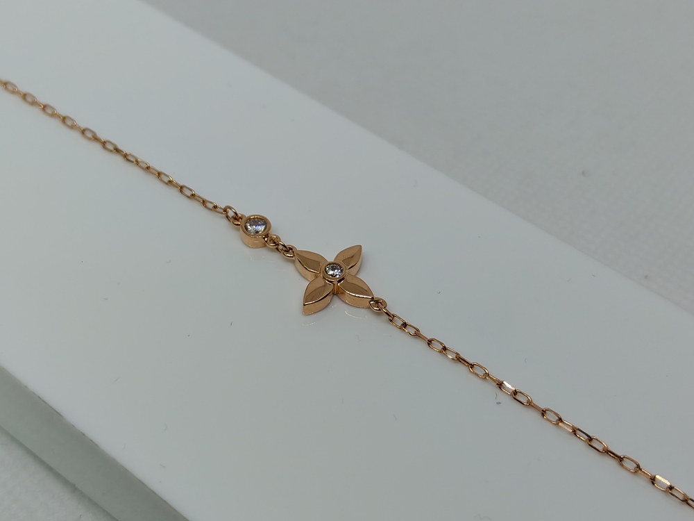 Б585 БРАСЛЕТ С КАМНЯМИ (Au 585)