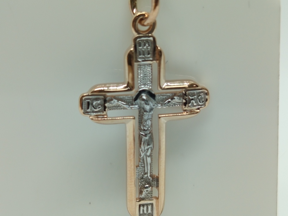 ПОДВЕСКА КРЕСТ без камня (Au 585)