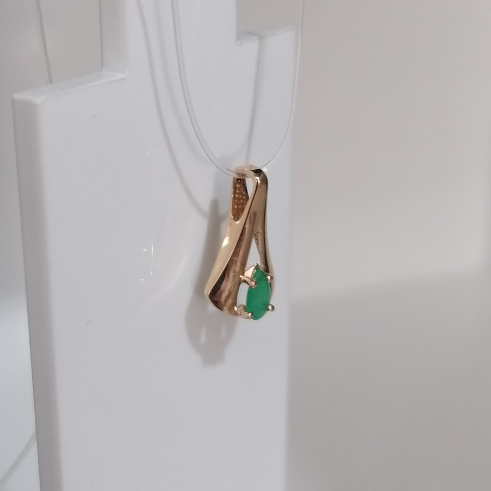 ПОДВЕСКА ИЗУМРУД (Au 585)