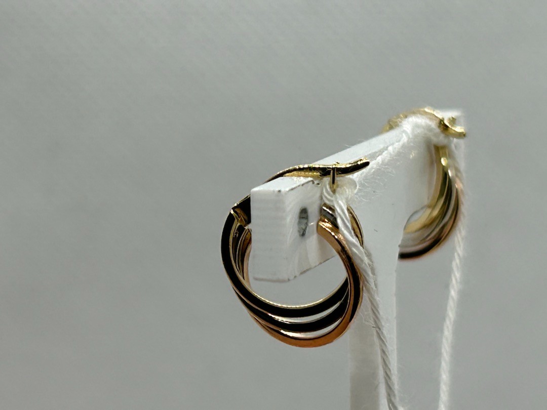 СБКМ585 СЕРЬГИ БЕЗ КАМНЯ (Au 585)