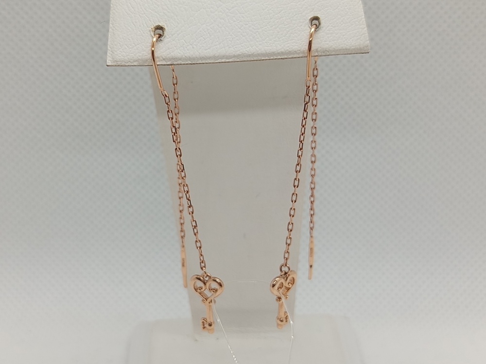 СЕРЬГИ ПРОДЕВКИ без камня (Au 585)