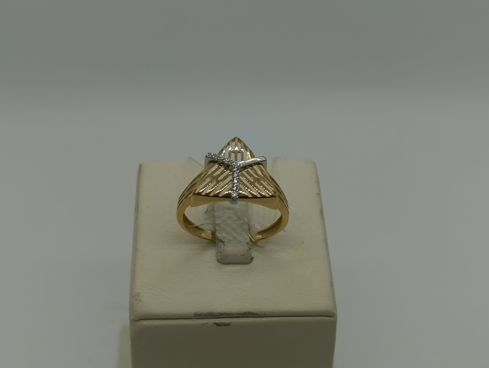 КОЛЬЦО С КАМНЯМИ (Au 585)