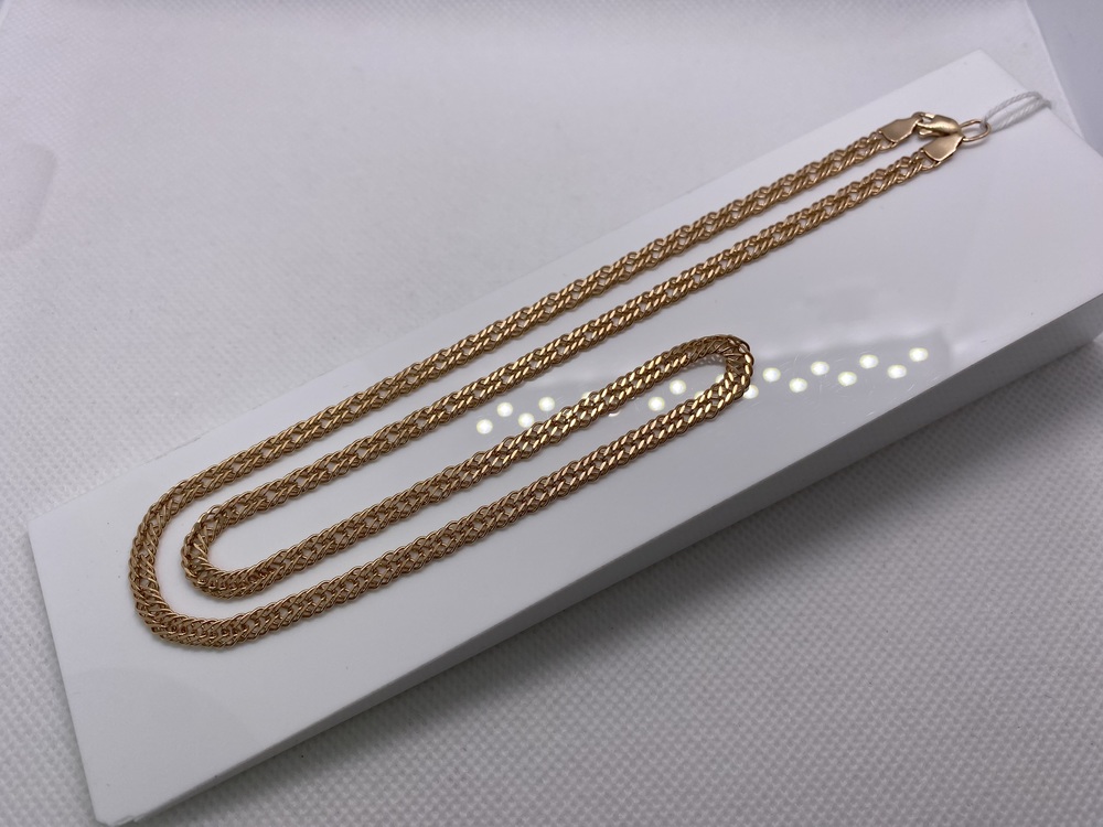 ЦЛР3585 ЦЕПЬ ПОЛНОВЕСНАЯ Ромб тройной (Au 585)