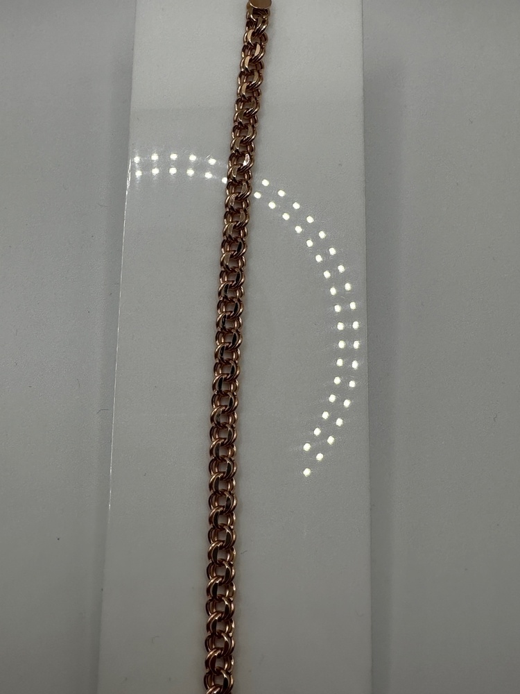 БРАСЛЕТ ПУСТОТЕЛЫЙ Бисмарк (Au 585)