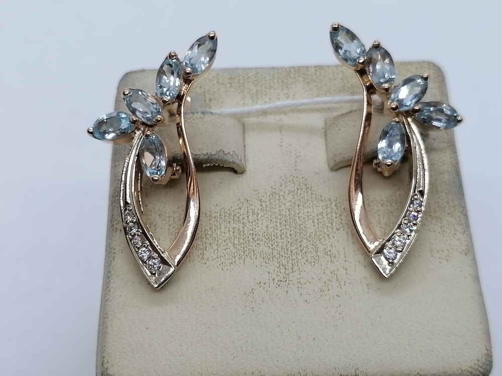 СКМИ585 СЕРЬГИ С КАМНЯМИ (Au 585) СКМИ585 СЕРЬГИ С КАМНЯМИ (Au 585)