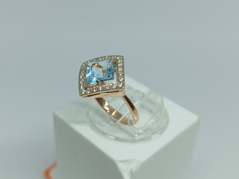 КОЛКМИ585 КОЛЬЦО С КАМНЯМИ (Au 585)