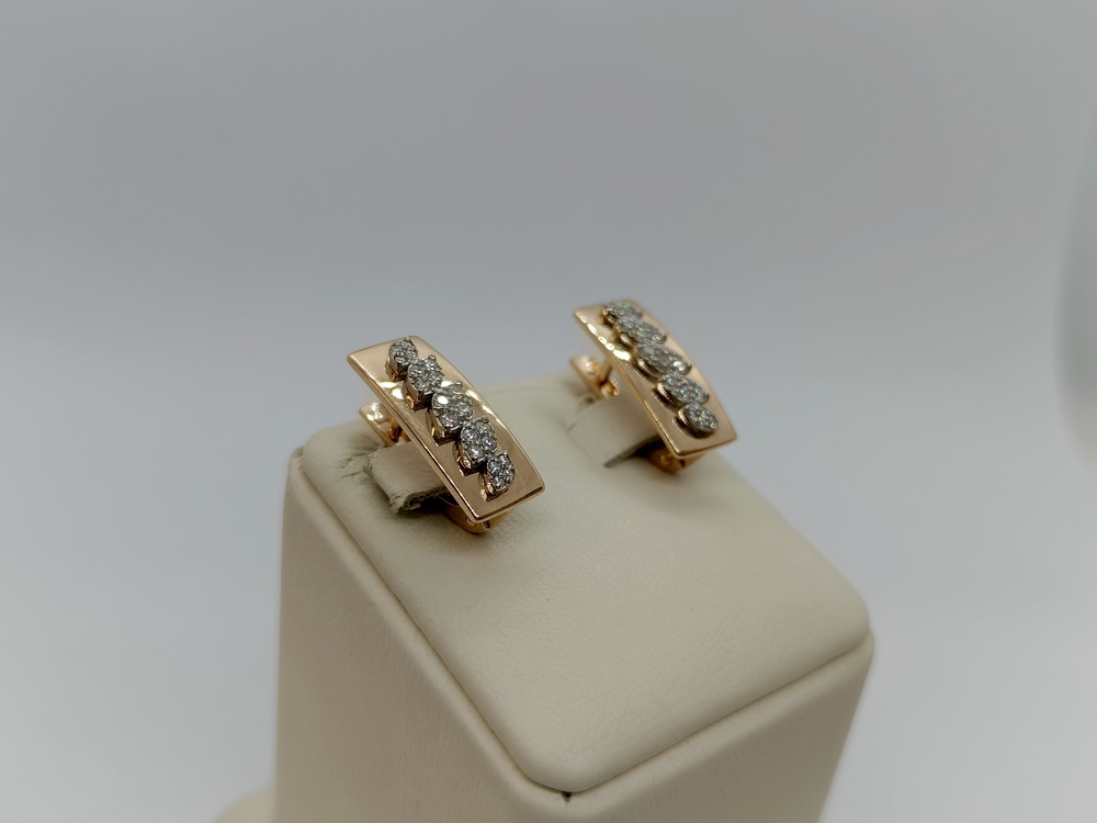 СЕРЬГИ С КАМНЯМИ (Au 585)