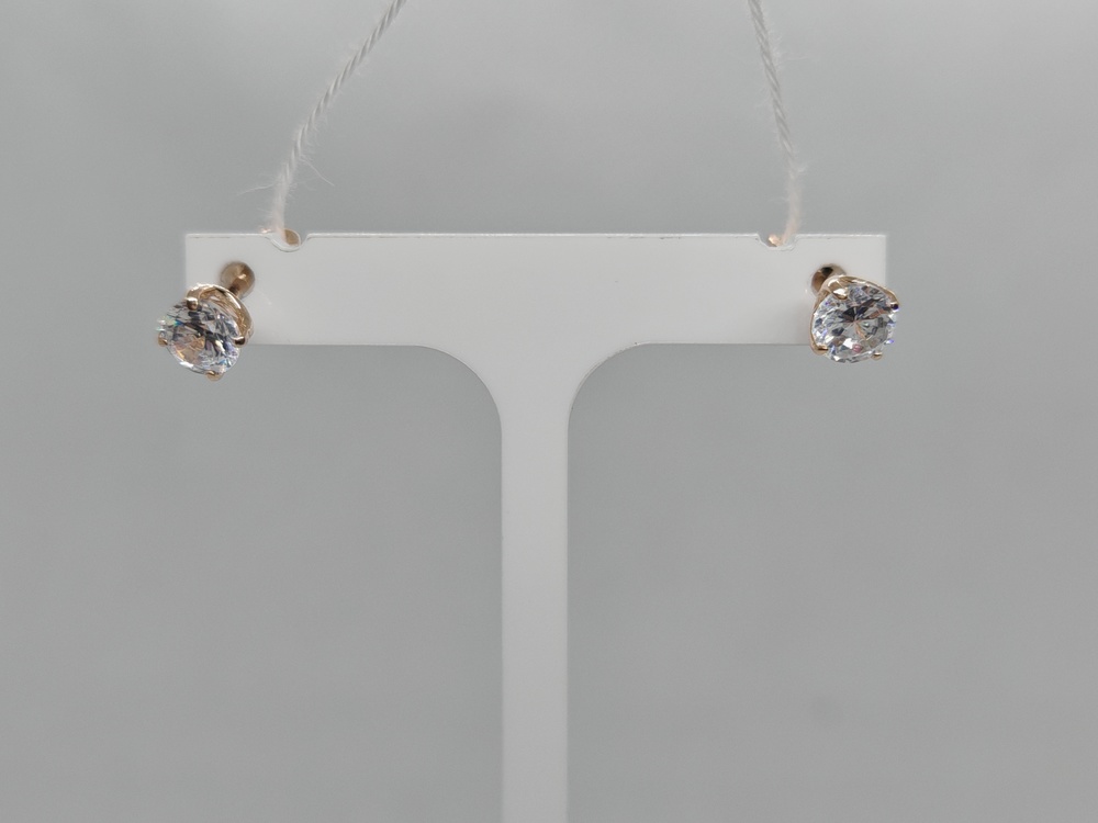 СПУС585 СЕРЬГИ ПУСЕТЫ (Au 585)