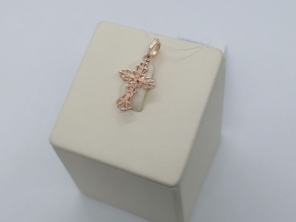 ПОДВЕСКА КРЕСТ без камня (Au 585)