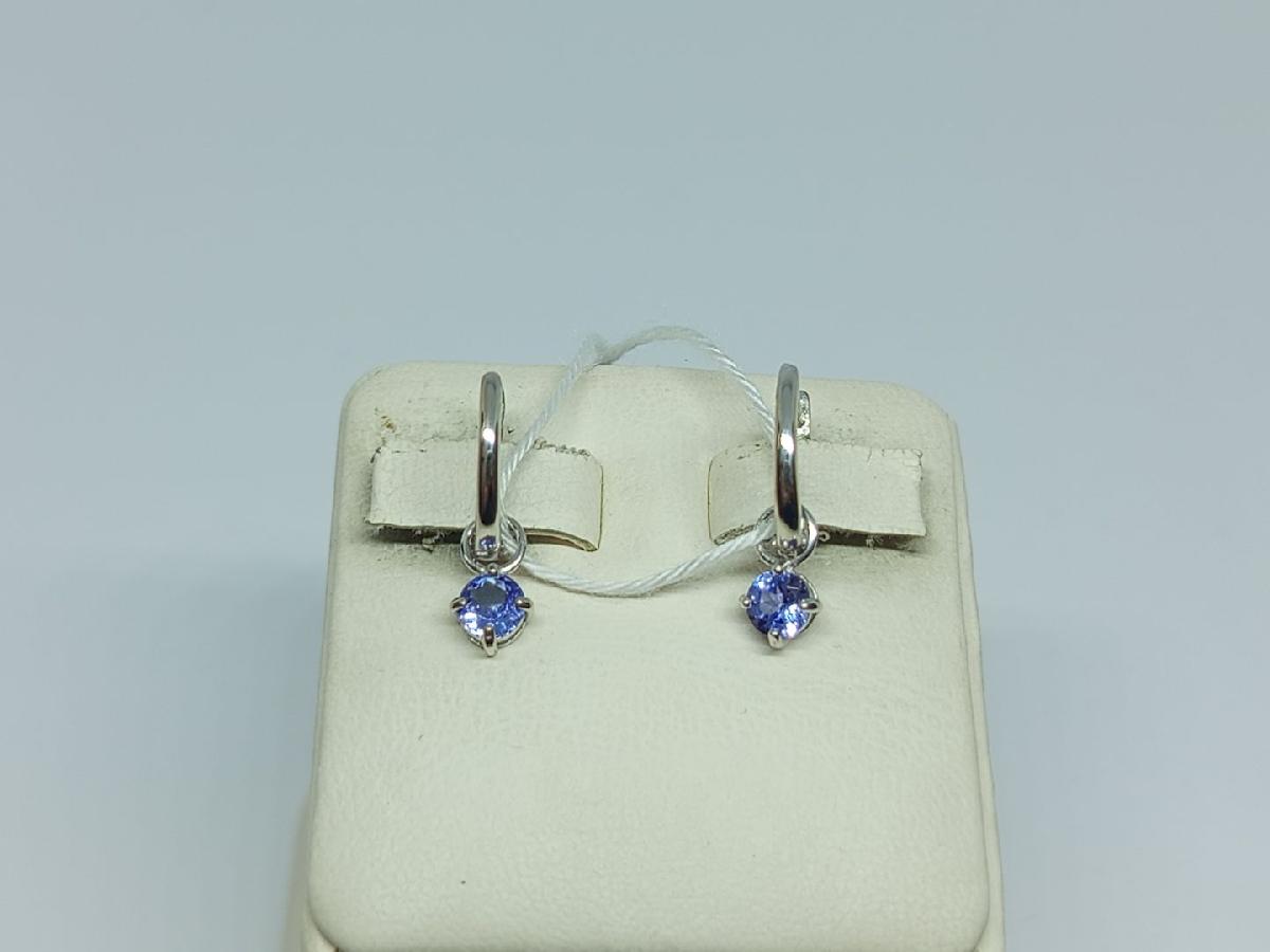 СКМ585 СЕРЬГИ С КАМНЕМ (Au 585)