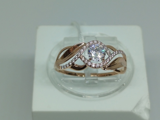 КОЛКМИ585 КОЛЬЦО С КАМНЯМИ (Au 585)