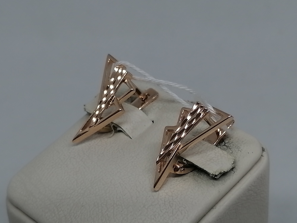 СЕРЬГИ БЕЗ КАМНЯ (Au 585)