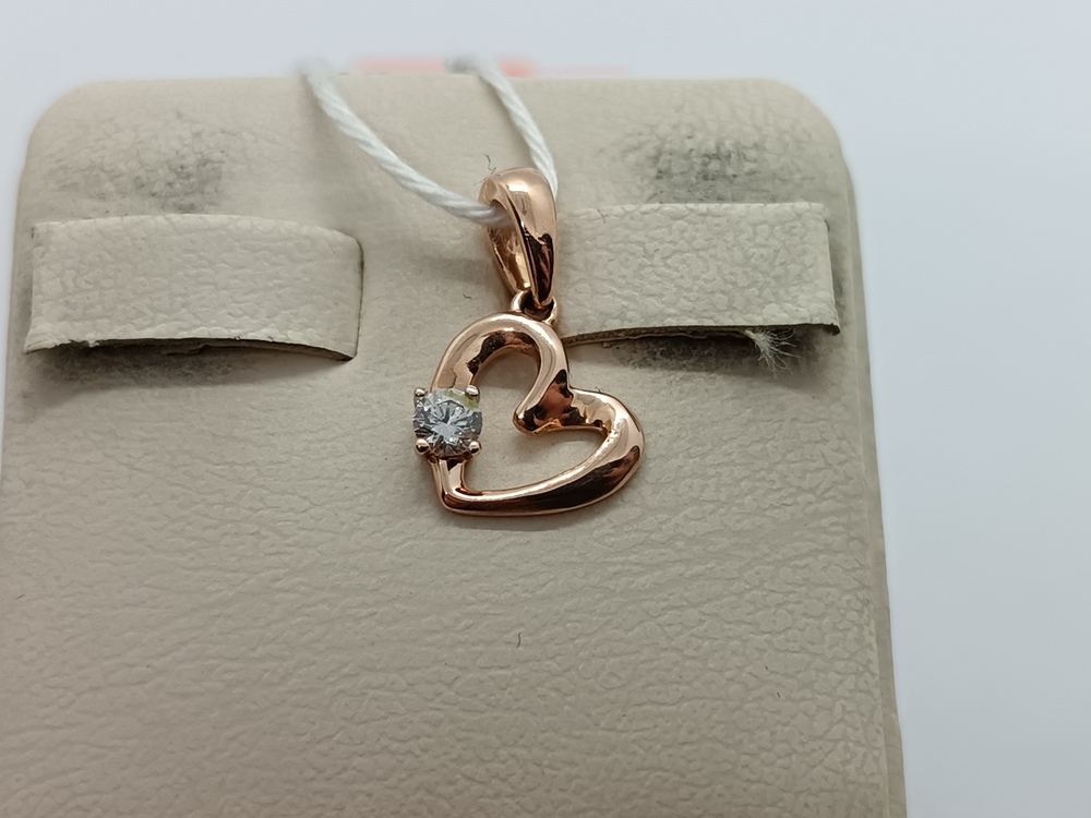 ПОДКМ585 ПОДВЕСКА С КАМНЕМ (Au 585)