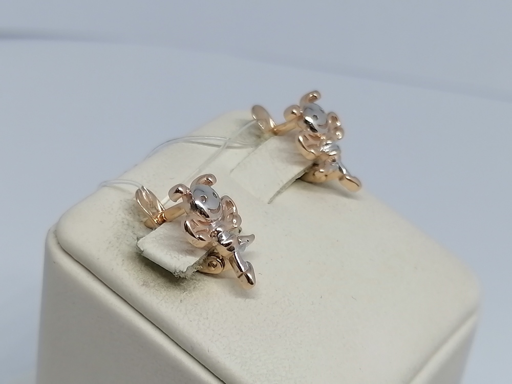 СЕРЬГИ БЕЗ КАМНЯ (Au 585)