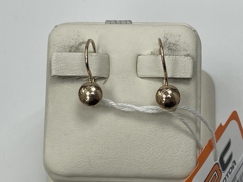 СБКМ583 СЕРЬГИ БЕЗ КАМНЯ (Au 583)