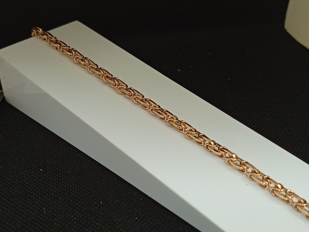 БРАСЛЕТ ПУСТОТЕЛЫЙ Фантазия (Au 585)