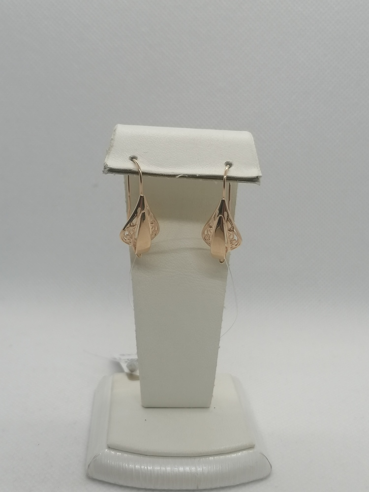 СЕРЬГИ ПЕТЕЛЬКА без камня (Au 585)