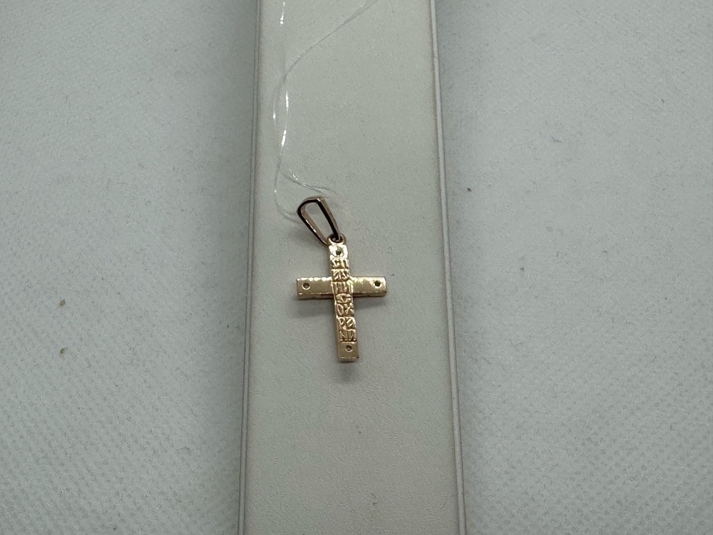 ПОДВЕСКА КРЕСТ с камнями (Au 585)