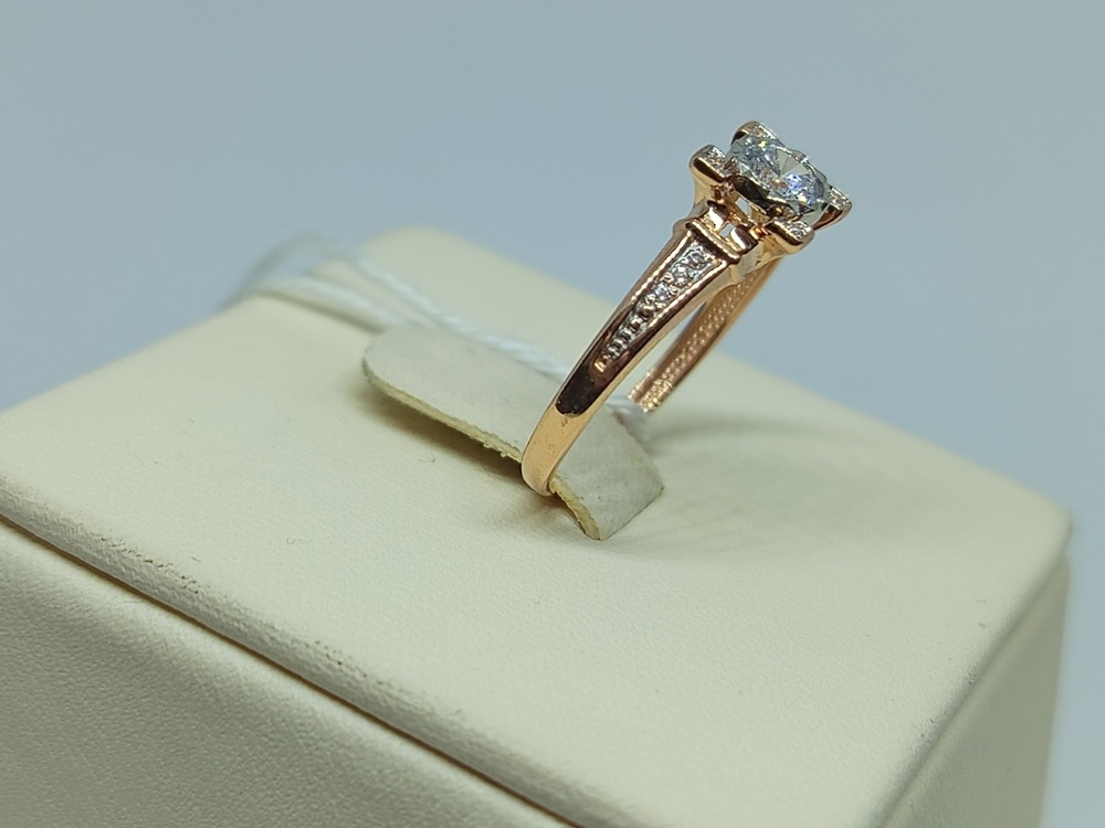 КОЛЬЦО С КАМНЯМИ (Au 585)