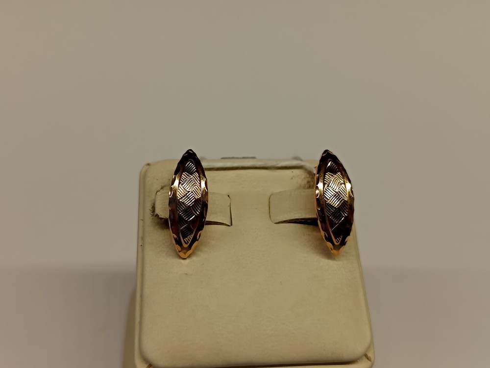 СБКМ585 СЕРЬГИ БЕЗ КАМНЯ (Au 585)