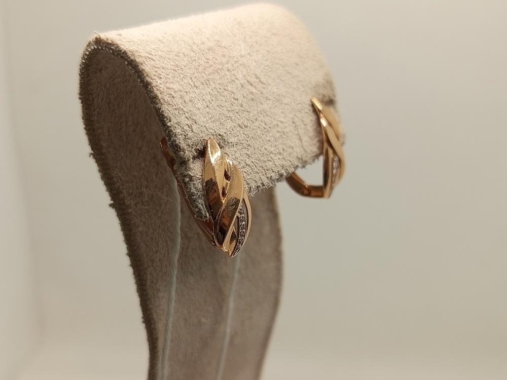 СКМИ585 СЕРЬГИ С КАМНЯМИ (Au 585)