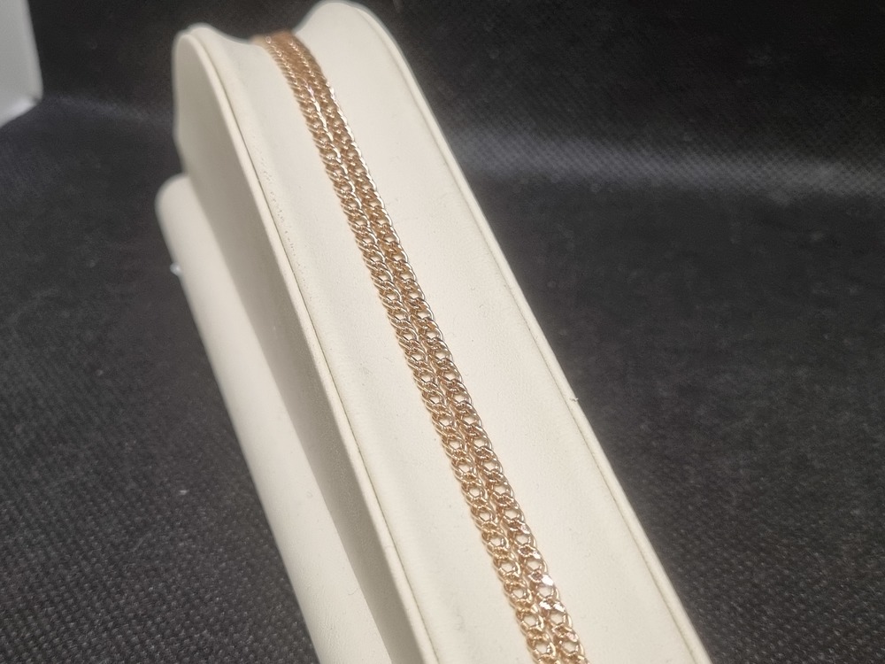 ЦЕПЬ ПУСТОТЕЛАЯ Ромб двойной (Au 585)