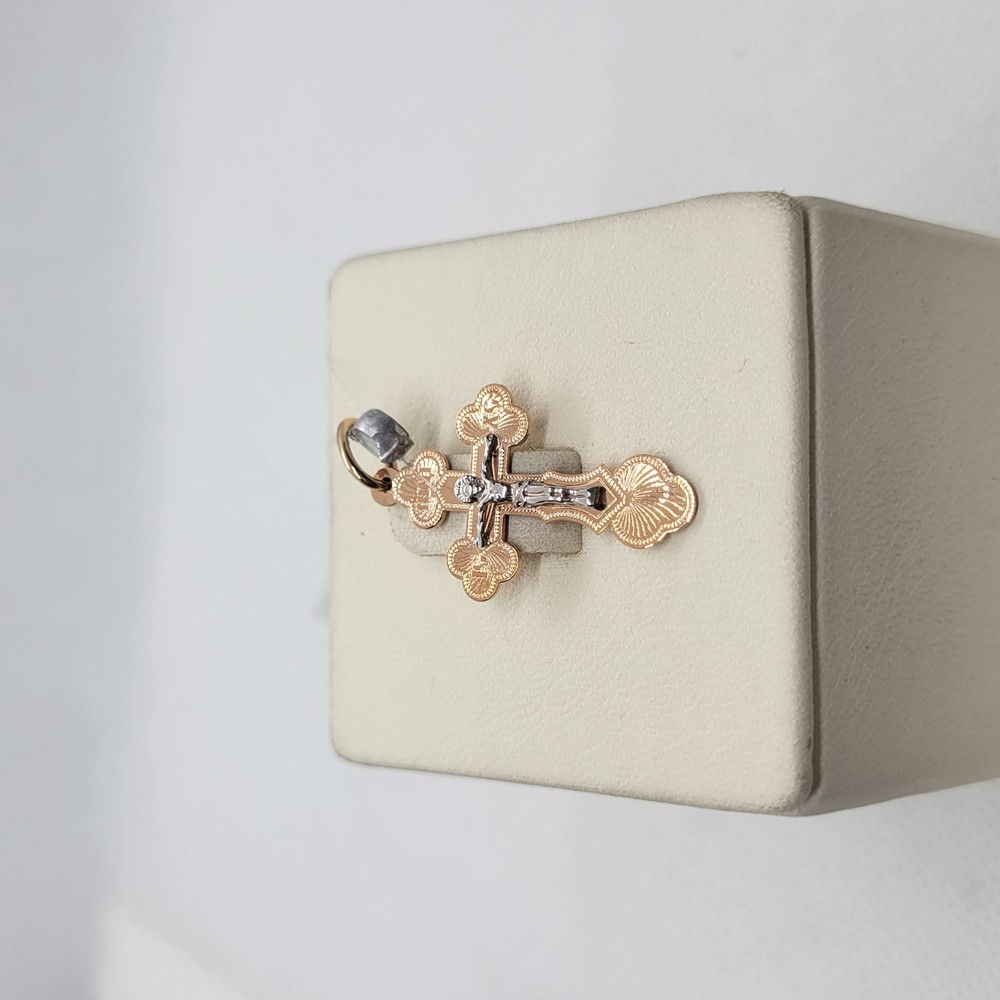 ПОДВЕСКА КРЕСТ без камня (Au 585)