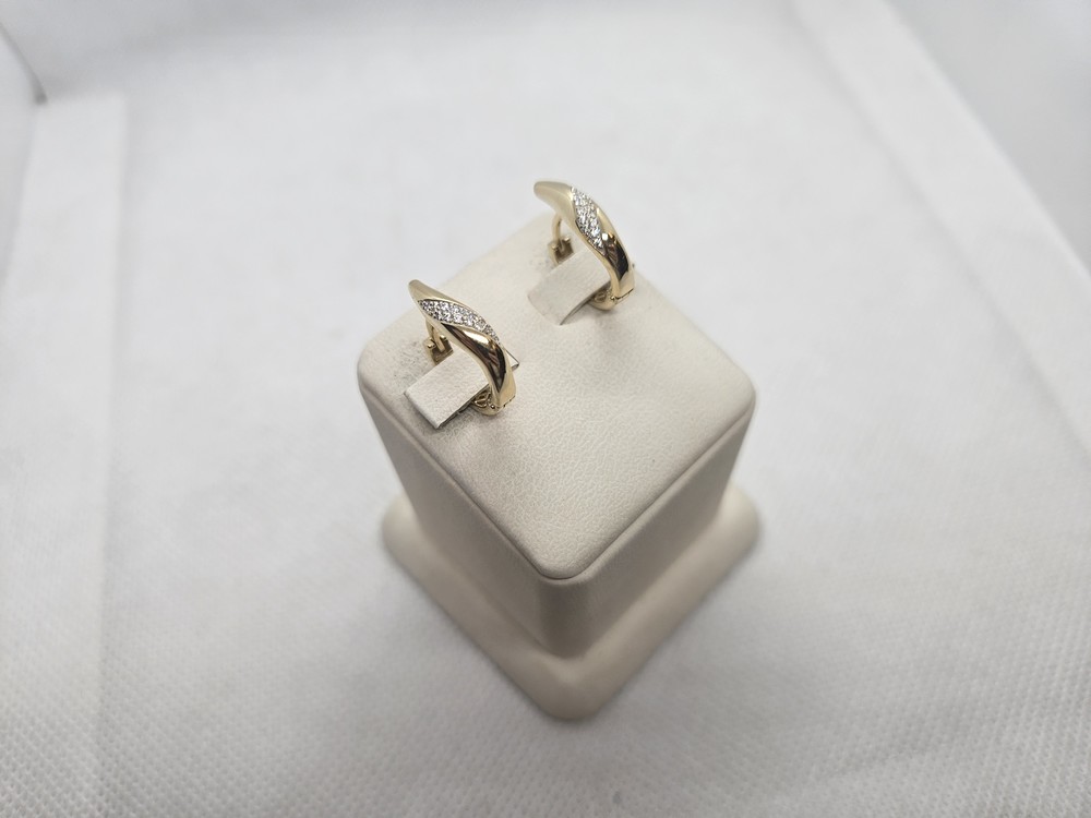 СКМИ585 СЕРЬГИ С КАМНЯМИ (Au 585)