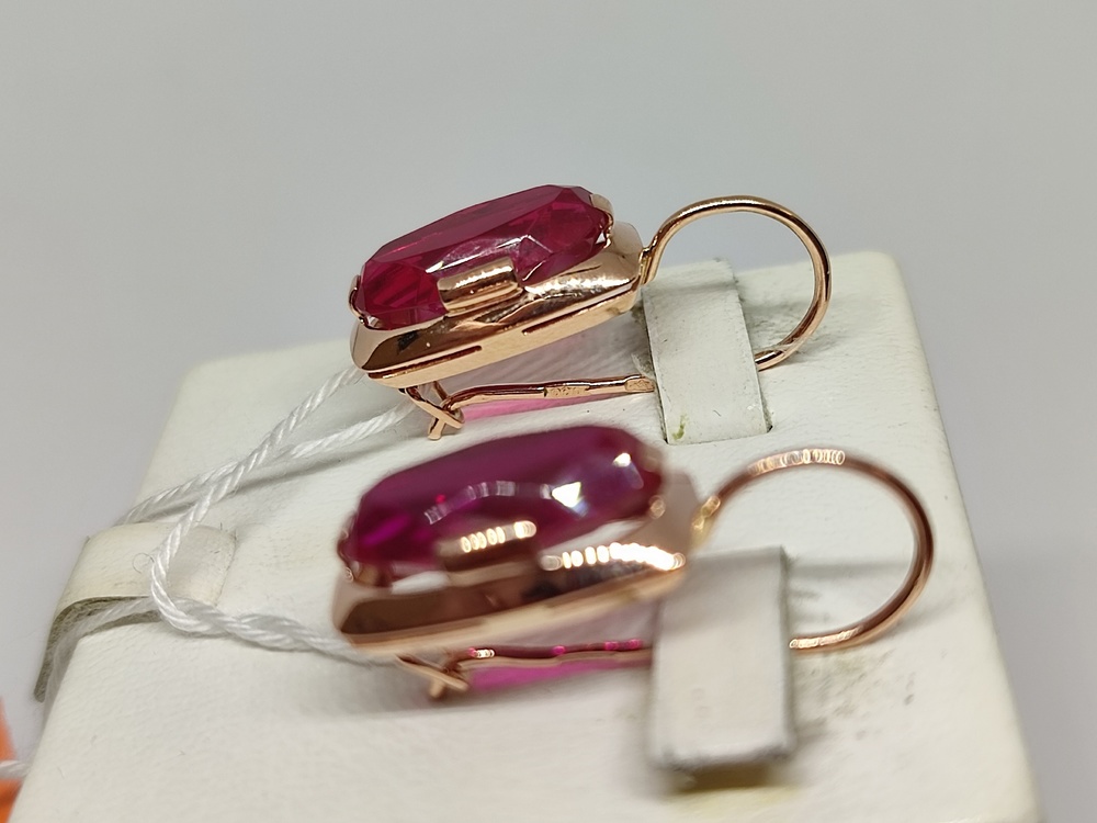 СКМ583 СЕРЬГИ С КАМНЕМ (Au 583) СКМ583 СЕРЬГИ С КАМНЕМ (Au 583)