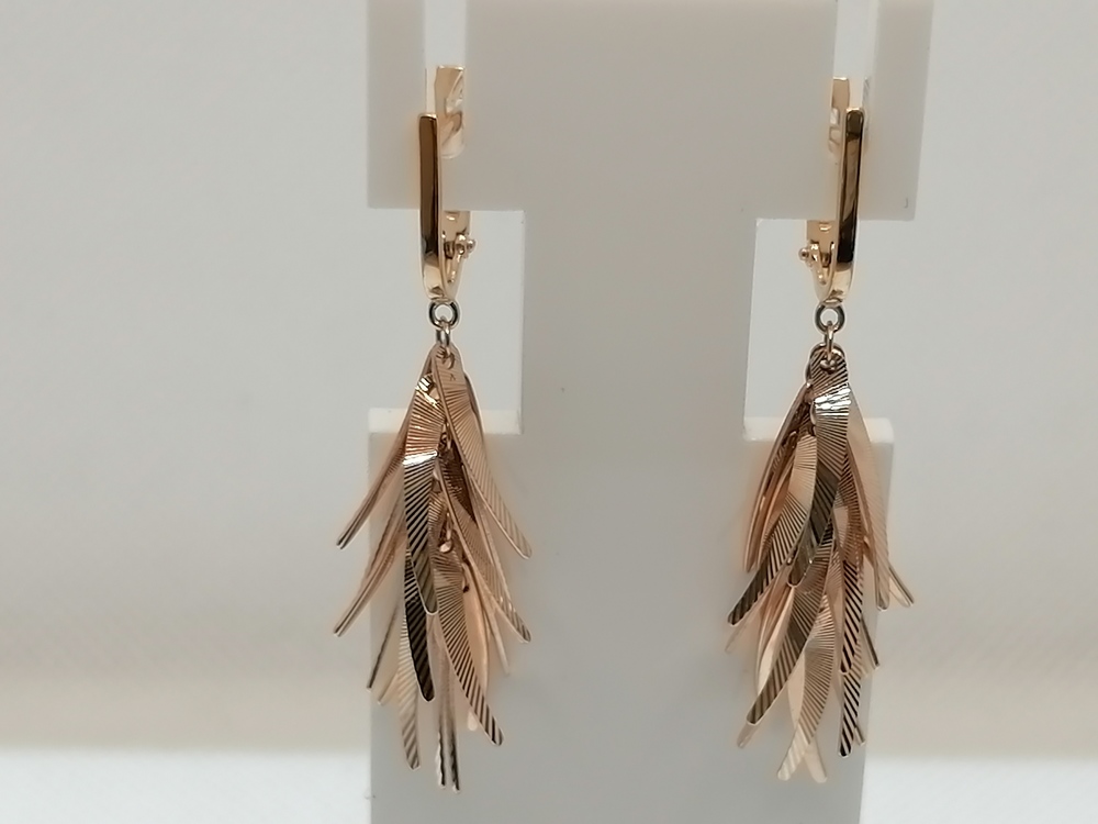 СЕРЬГИ БЕЗ КАМНЯ (Au 585)