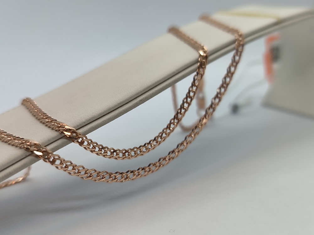 ЦЕПЬ ПОЛНОВЕСНАЯ Ромб двойной (Au 585)