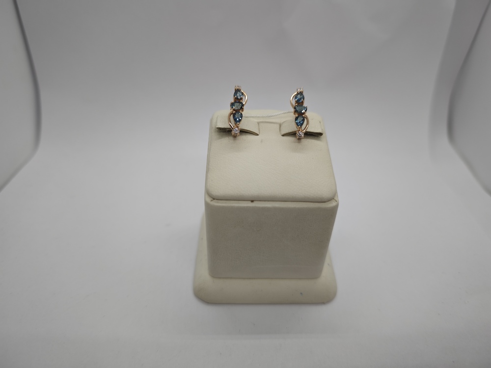 СЕРЬГИ С КАМНЯМИ (Au 585)